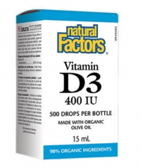 NATURAL FACTORS Vitamin D3 400 IU / 15ml