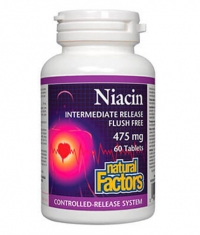 NATURAL FACTORS Niacin 475mg / 60 Tabs