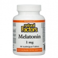 NATURAL FACTORS Melatonin 1mg / 90 Tabs