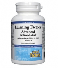 NATURAL FACTORS Learning Factors Advanced School-Aid / 90 Chewable Softgels