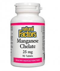 NATURAL FACTORS Manganese Chelate 25mg / 90 Tabs