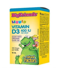 NATURAL FACTORS Vitamin D3 Bigfriends 400 IU / 15ml