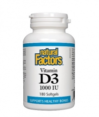 NATURAL FACTORS Vitamin D3 1000 IU / 180 Softgels