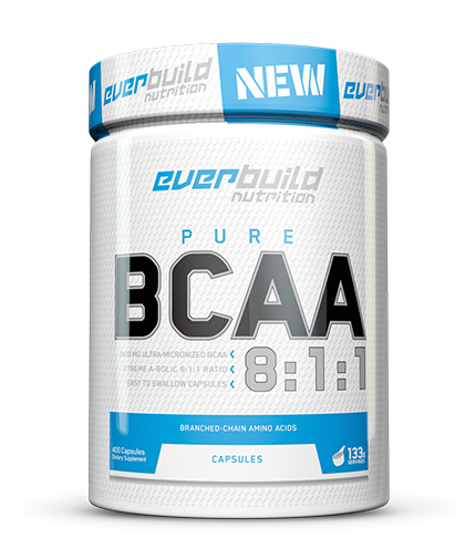 EVERBUILD BCAA 8:1:1 800mg / 400 Caps.