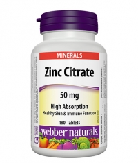 WEBBER NATURALS Zinc Citrate 50mg. / 180 Tabs