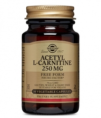 SOLGAR ACETYL L-CARNITINE 250mg / 30 vcaps