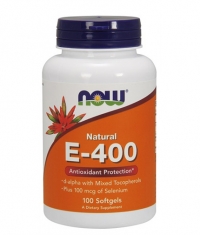 NOW Vitamin E-400 IU + Selenium / 100 Softgels