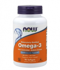 NOW Omega-3 Enteric Coated / 90 Softgels