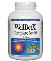 NATURAL FACTORS WellBetX Complete Multi Diabetic  / 120 Tabs