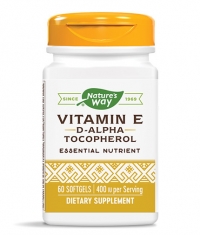 NATURES WAY Vitamin E D-Alpha Tocopherol / 100 Softgels