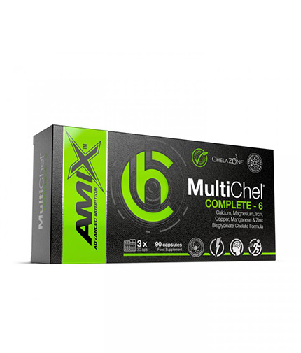 AMIX ChelaZone® MultiChel® Complete 6 Bisglycinate Chelate / 90 Vcaps