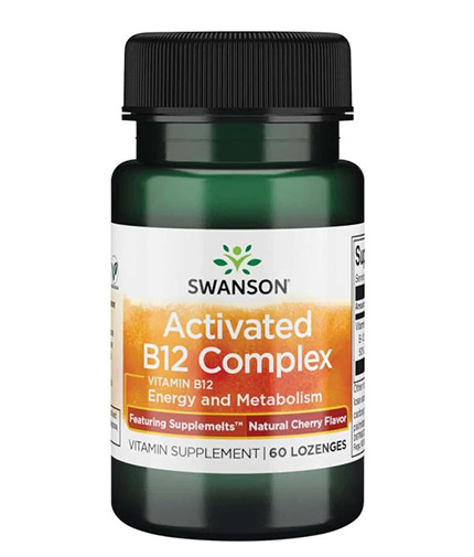 swanson Activated B12 Complex - Natural Cherry Flavor / 60 Lozenges