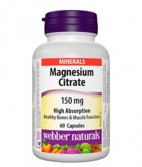 WEBBER NATURALS Magnesium Citrate 150 mg High Absorption / 60 Caps