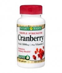 NATURE'S BOUNTY Triple Strength Cranberry + Vitamin C / 100 Softgels