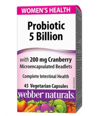 WEBBER NATURALS Probiotic 5 Billion 5 Probiotic Strains / 45 Vcaps
