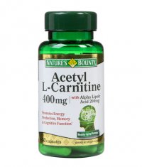 NATURE'S BOUNTY Acetyl L-Carnitine 400mg. & ALA 200mg. // 30 Caps.