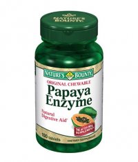 NATURE'S BOUNTY Papaya Enzyme 100 Chew Tabs.