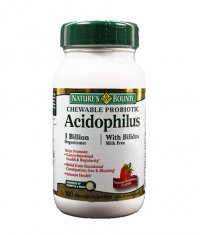 NATURE'S BOUNTY Chewable Acidophilus w/Bifidus Milk Free 100 Tabs.