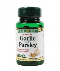 NATURE'S BOUNTY Odorless Garlic and Parsley 100 Softgels