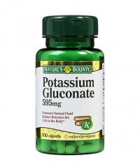 NATURE'S BOUNTY Potassium Gluconate 595mg. / 100 Caps.