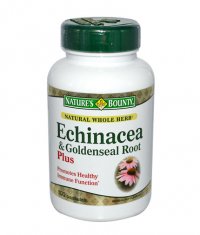 NATURE'S BOUNTY Echinacea & Goldenseal Root Plus 100 Caps.