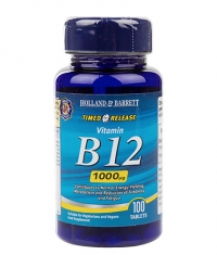 HOLLAND AND BARRETT Vitamin B12 Cyanocobalamin 1000 mcg / Timed Release / 100 Tabs