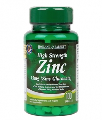 HOLLAND AND BARRETT Zinc Gluconate 15 mg / High Strength / 100 Tabs