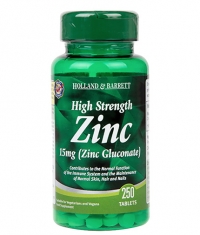 HOLLAND AND BARRETT Zinc Gluconate 15 mg / High Strength / 250 Tabs