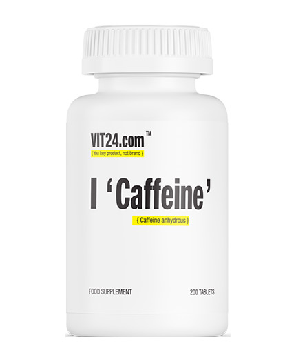 VIT24.COM Caffeine 200 mg / 200 Tabs