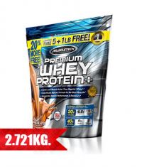 MUSCLETECH 100% Premium Whey Protein Plus / 5 + 1 lbs. FREE