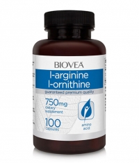 BIOVE_OLD_A L-Arginine, L-Ornithine 750 mg / 100 Caps