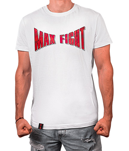 max-fight White T-shirt / Logo Camouflage