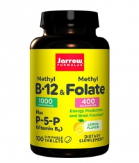 Jarrow Formulas Methyl B-12 & Methyl Folate 400mcg / Lemon / 100 Lozenges