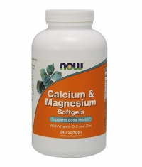 NOW Calcium & Magnesium with Vit D and Zinc / 240 Softgels