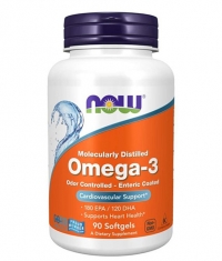 NOW Omega 3 Enteric Coated / 90 Softgels