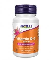 NOW Vitamin D-3 / 400 IU / 180 Softgels