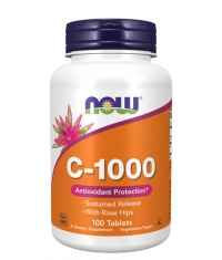 NOW Vitamin C-1000 /Sustained Release with Rose Hips/ 100 Tabs.