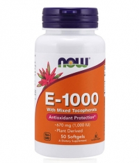 NOW Vitamin E 1000 IU Mixed Tocopherols / 50 Softgels