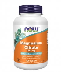 NOW Magnesium Citrate 200mg. / 100 Tabs.
