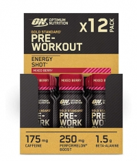 OPTIMUM NUTRITION Gold Standard Pre-Workout Shot Box / 12 x 60 ml