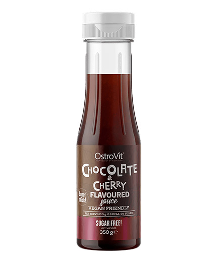 ostrovit-pharma Chocolate & Cherry Flavored Sauce | Vegan Friendly - Zero Calorie / 350 ml