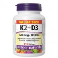 WEBBER NATURALS Vitamin K2 + D3 / 110 Softgels