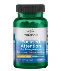 SWANSON Focused Attention Alpinia Galanga - Caffeine-Free 300 mg / 30 Caps