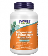NOW Magnesium & Potassium Aspartate / 120 Vcaps