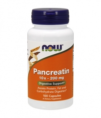 NOW Pancreatin 10X 200mg. / 100 Caps.