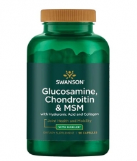 SWANSON Glucosamine, Chondroitin & Msm with Hyaluronic Acid and Collagen / 90 Caps