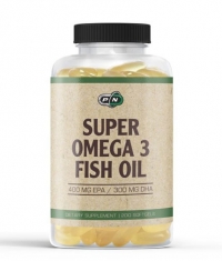 PURE NUTRITION Super Omega 3 Fish Oil / 1000 mg - 400 EPA / 300 DHA / 200 Softgels
