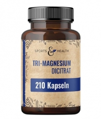 SPORTS & HEALTH Tri-Magnesium-Dicitrate 120 mg / 210 Caps