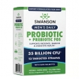 SWANSON Men's Daily Probiotic + Prebiotic FOS / 60 Vcaps
