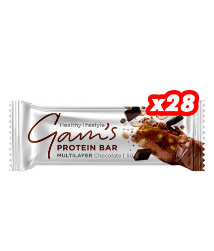 GAM\'S Multilayer Protein Bar Box / 28 x 50 g
